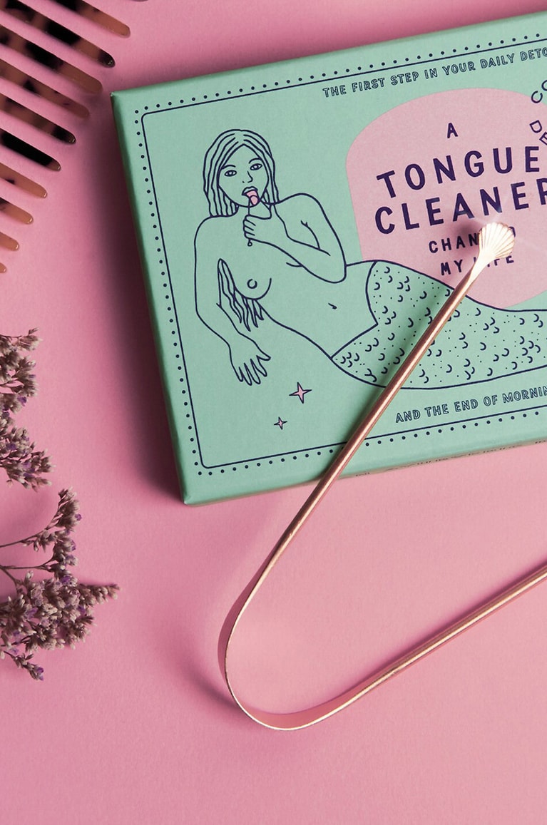 COSMIC DEALER Ayurvedischer Zungenschaber A Tongue Cleaner Changed My Life Unisex Farblos 3