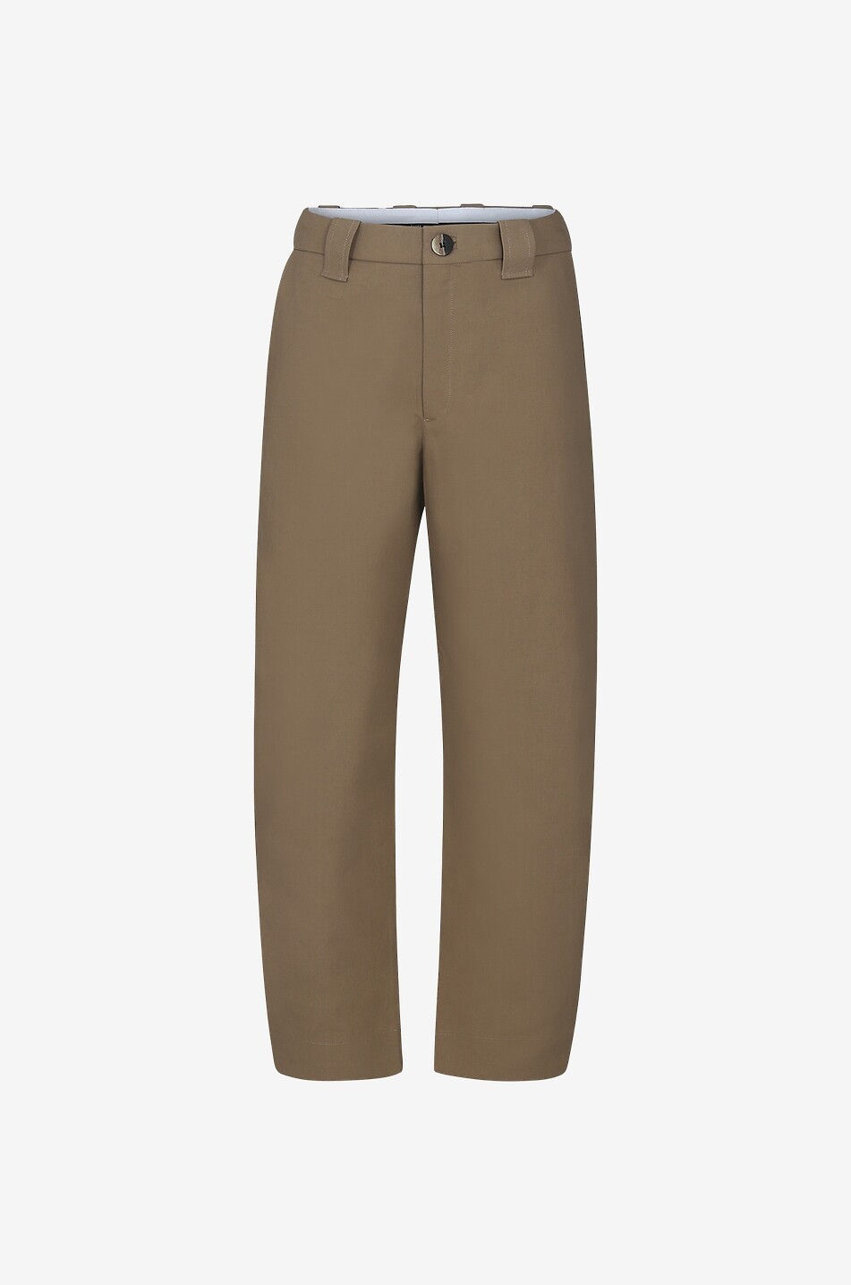 Carrot suit trousers in organic cotton