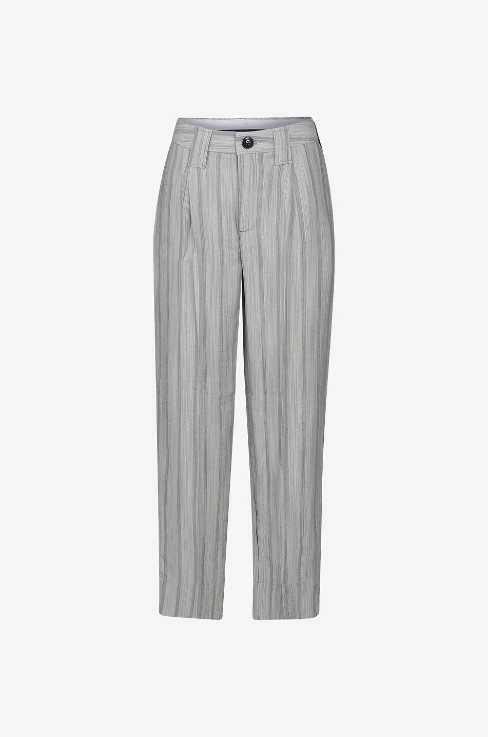 Pantalon tailleur rayé en rayonne