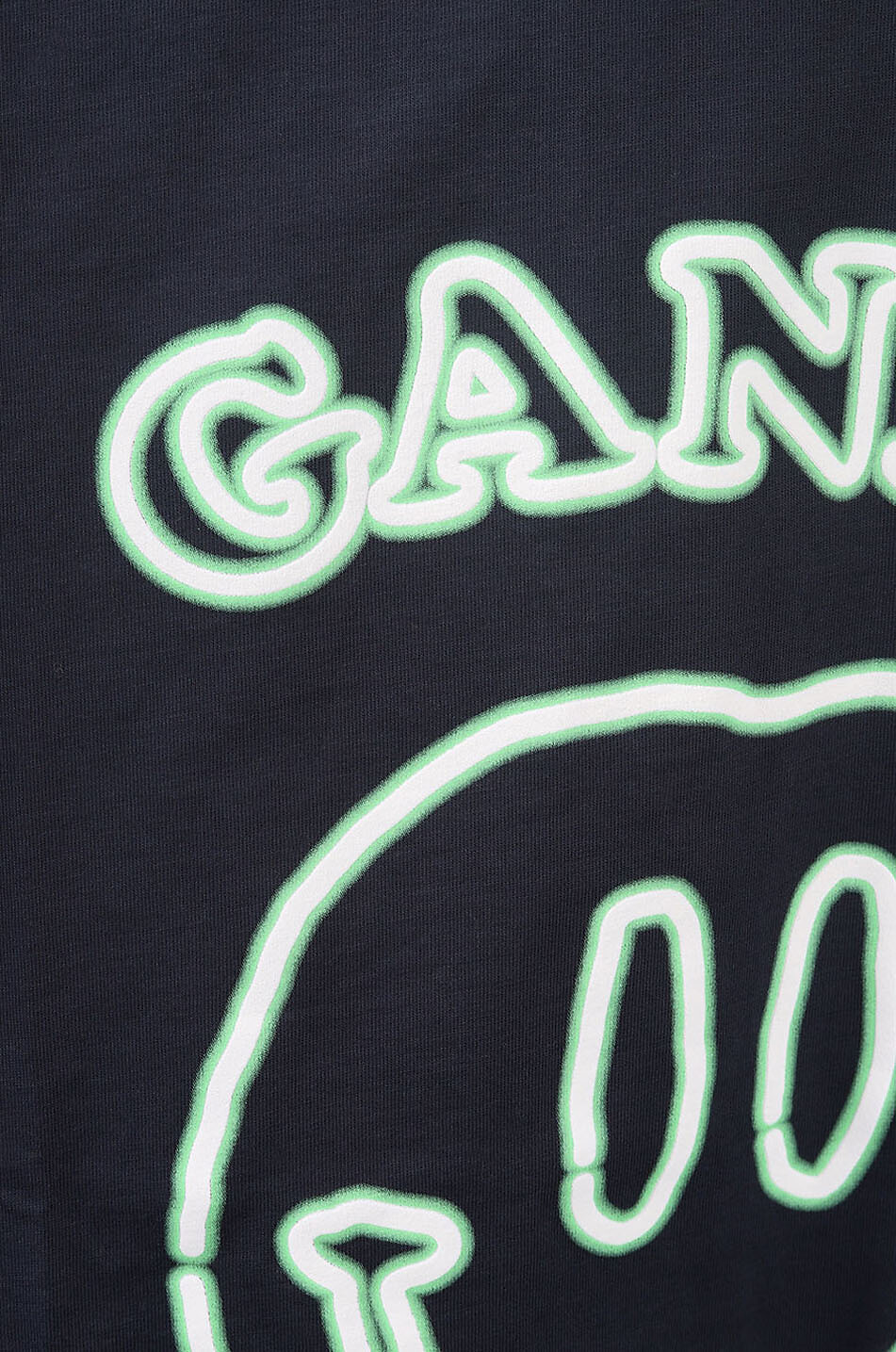 GANNI T-shirt en coton bio Ganni Hotel Femme BLEU FONCE 3