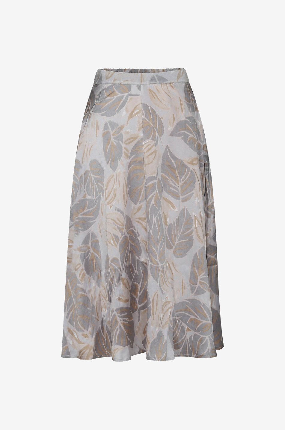 Silk midi skirt