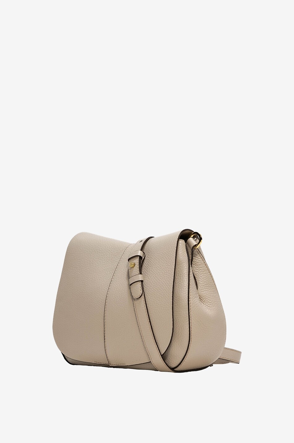 GIANNI CHIARINI Schultertasche aus genarbtem Leder Helena Round Damen BEIGE 4