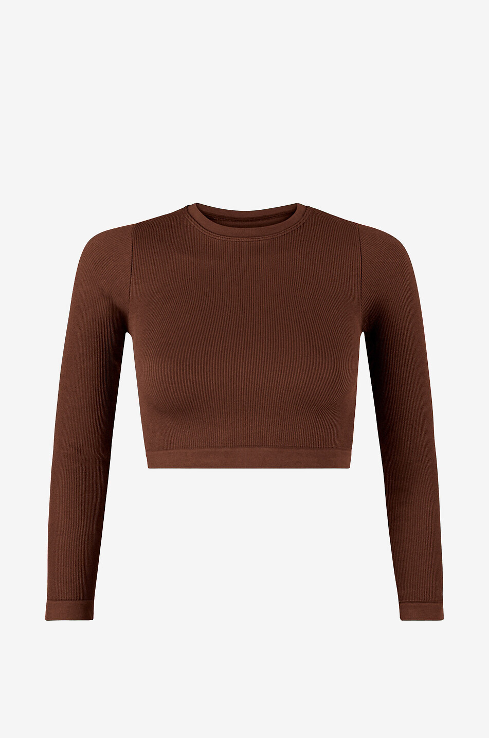 PRISM SQUARED Top à manches longues raccourci Evoke Femme MARRON 1