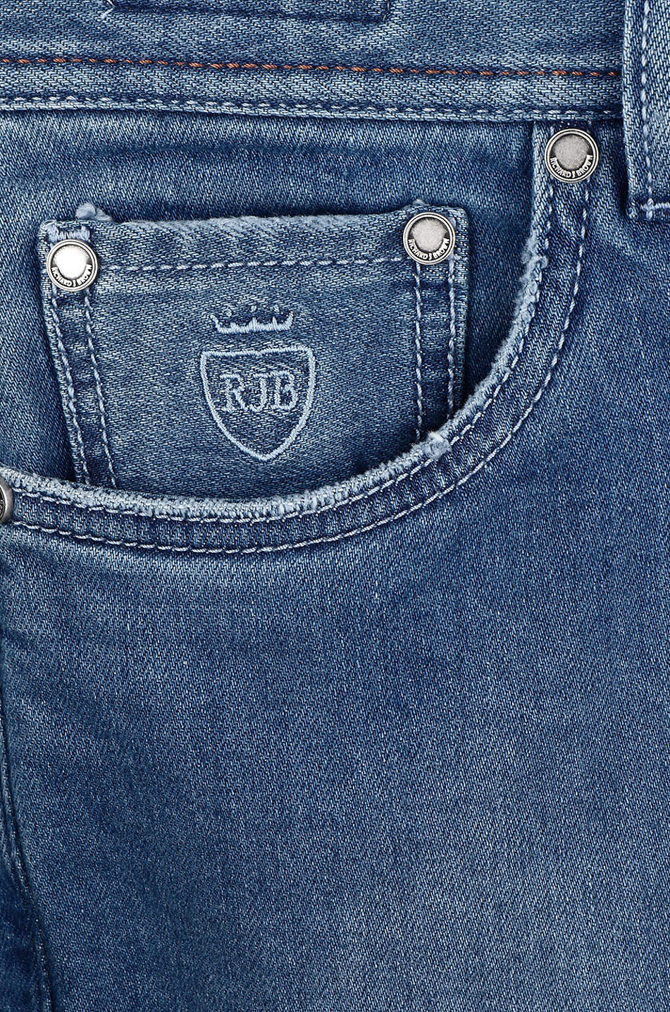 RICHARD J. BROWN Jean droit en coton Tokyo Homme BLEU MOYEN 3