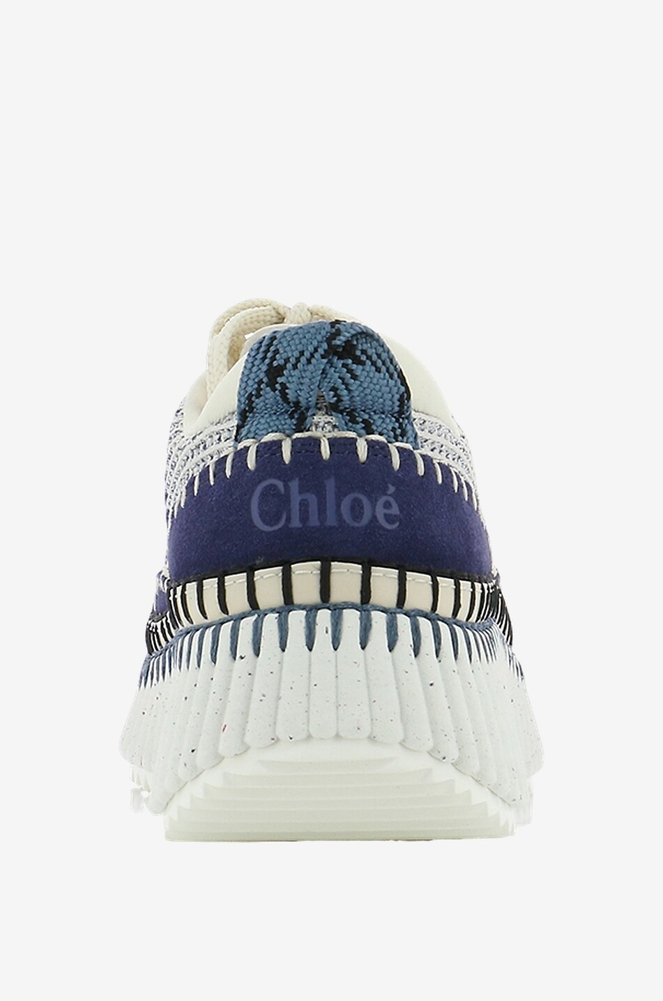 CHLOE Umweltfreundliche niedrige Sneakers aus Mesh Nama Damen BLAU 4