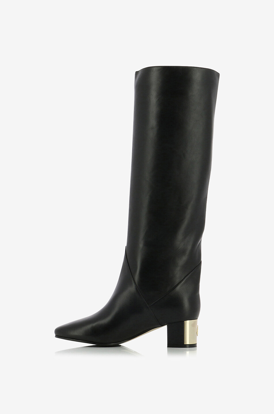 Bottes à talon carré en cuir lisse Rydea 45