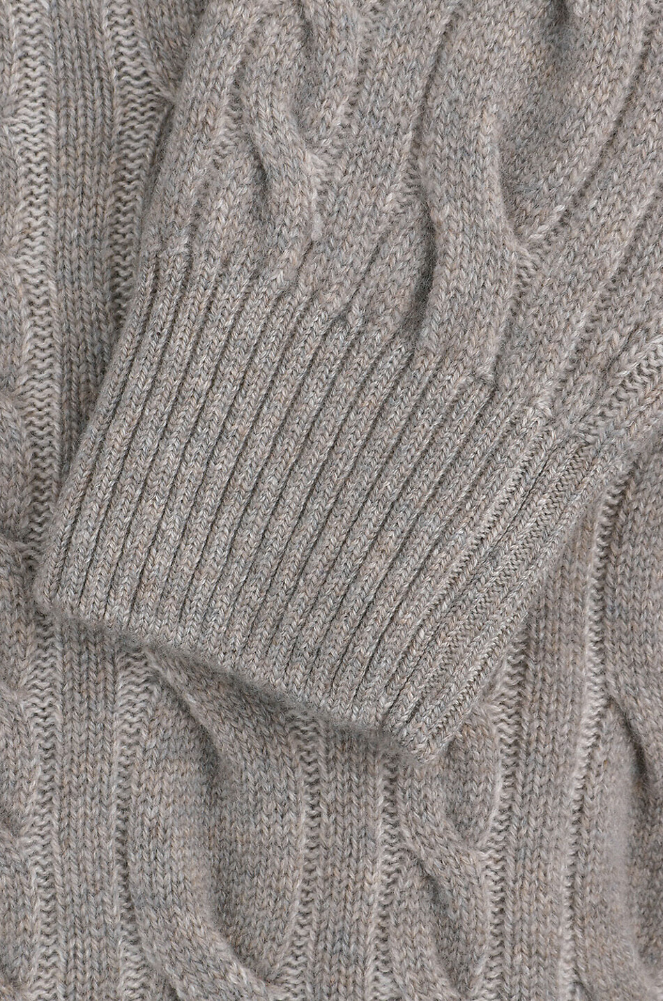 GRAN SASSO Zopfstrick-Pullover aus Kaschmir mit Rundhals Herren BRAUN 3