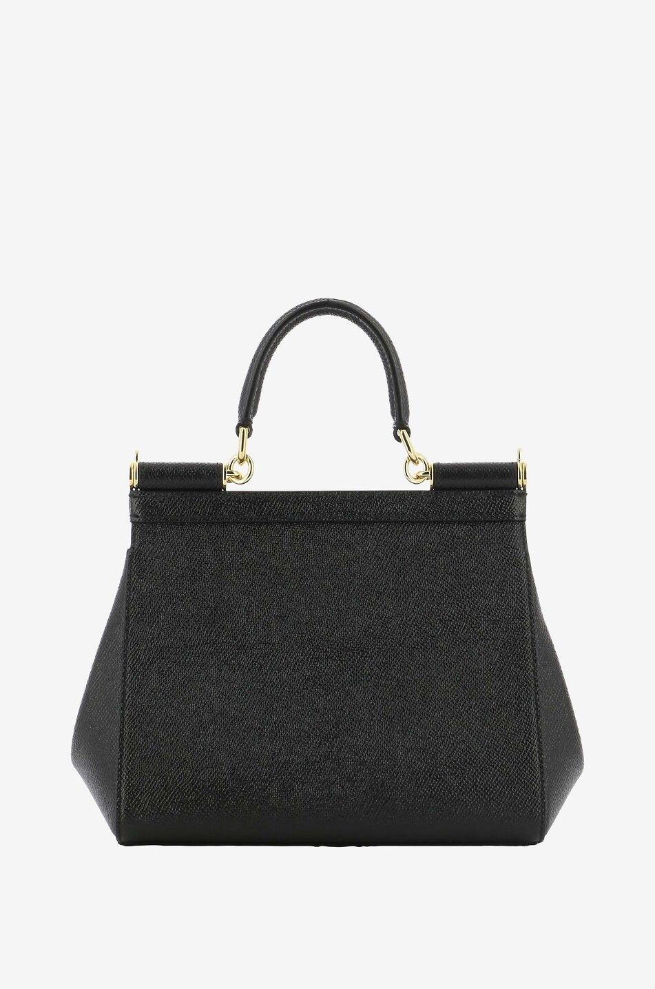 DOLCE & GABBANA Sac en cuir texturé Sicily Small Femme NOIR 3