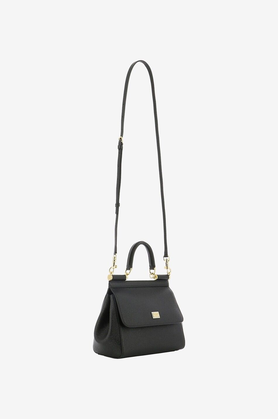 DOLCE & GABBANA Sac en cuir texturé Sicily Small Femme NOIR 5