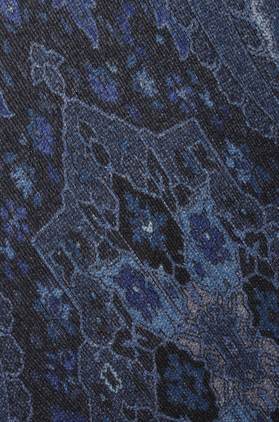 ETRO Pull à col roulé en laine imprimé motifs tapis Homme BLEU FONCE 3