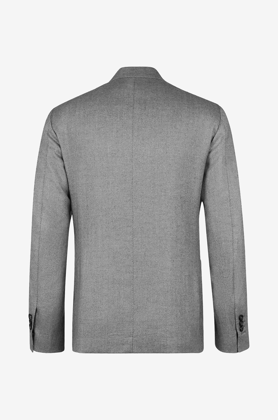 BONGÉNIE Herringbone patterned single-breasted blazer Men LIGHT GREY 2