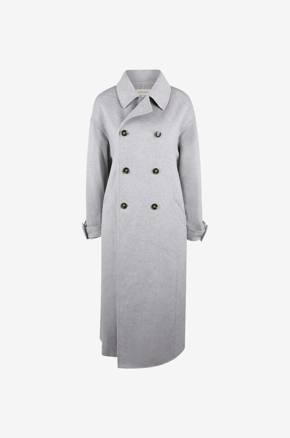LOULOU STUDIO Boras wool and cashmere coat Women GREY 1