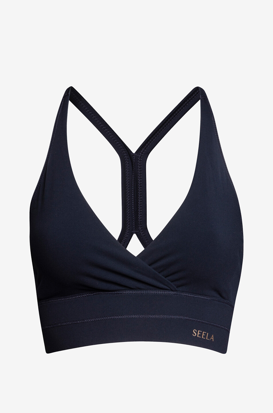 SEELA STUDIO Sport-BH mit V-Ausschnitt Montreux  DUNKELBLAU 1