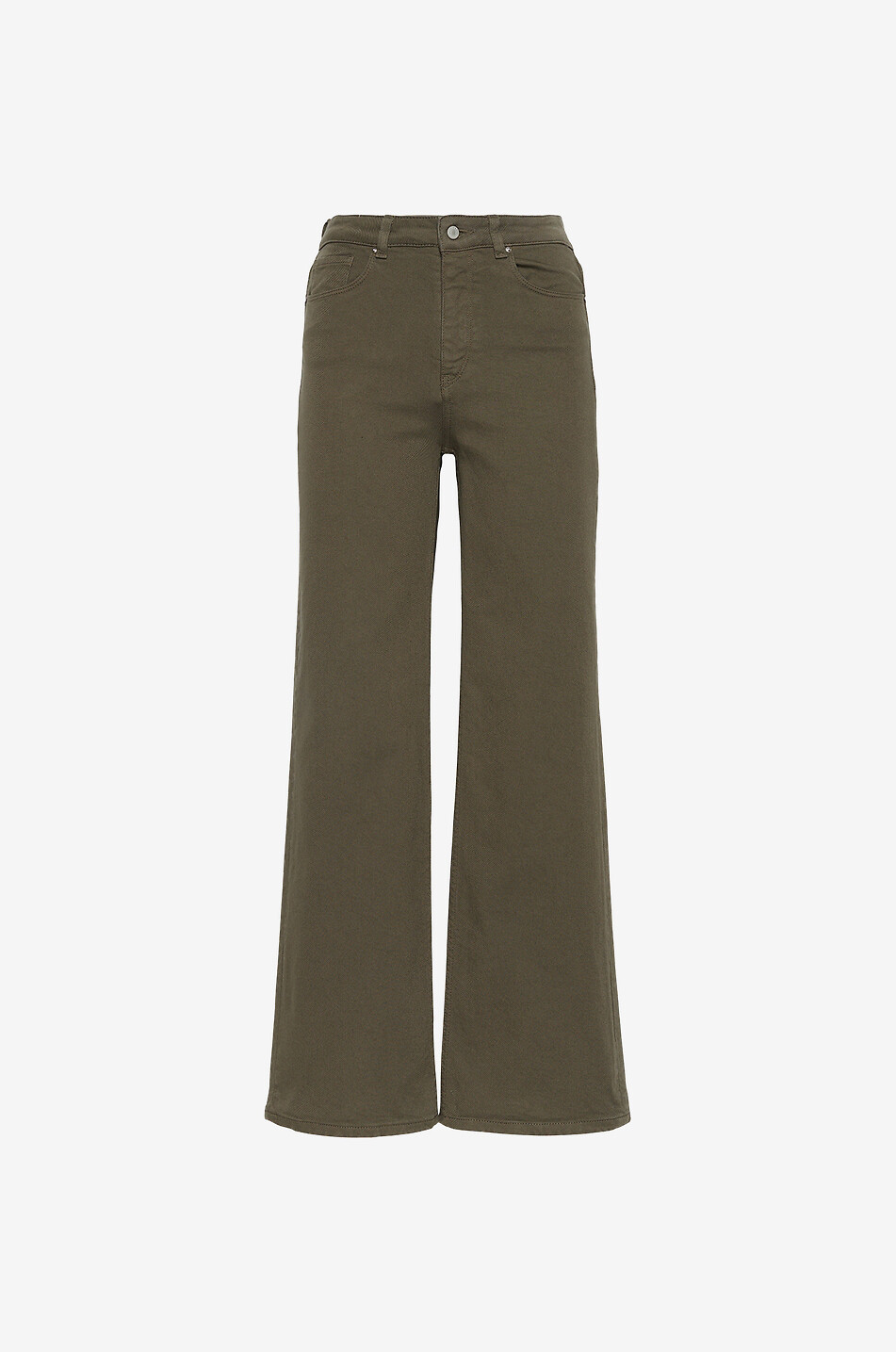 Jeans mit weitem Bein und hoher Taille