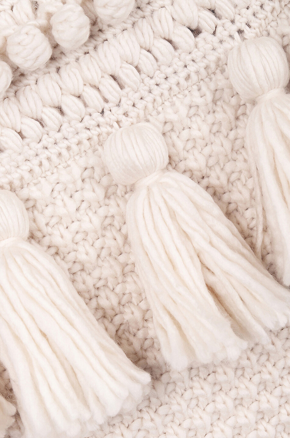 Pull à col montant en laine Kaleidoscope Crochet