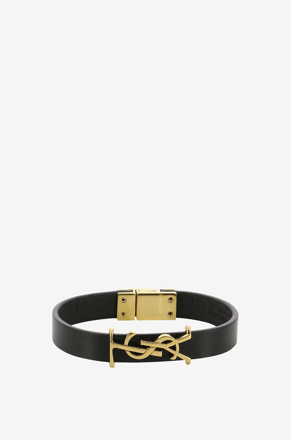 SAINT LAURENT PARIS Armband aus Glattleder Opyum Damen SCHWARZ 1