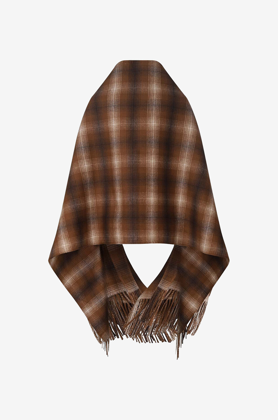 TWINSET Checked wool poncho Women MULTI COLOURED 2