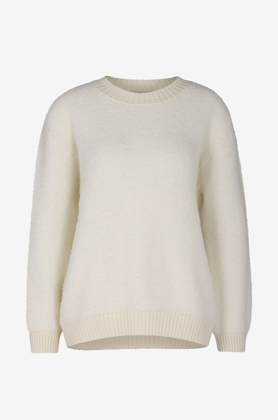 Pullover mit Rundhalsausschnitt aus Wolle Structured Sensation