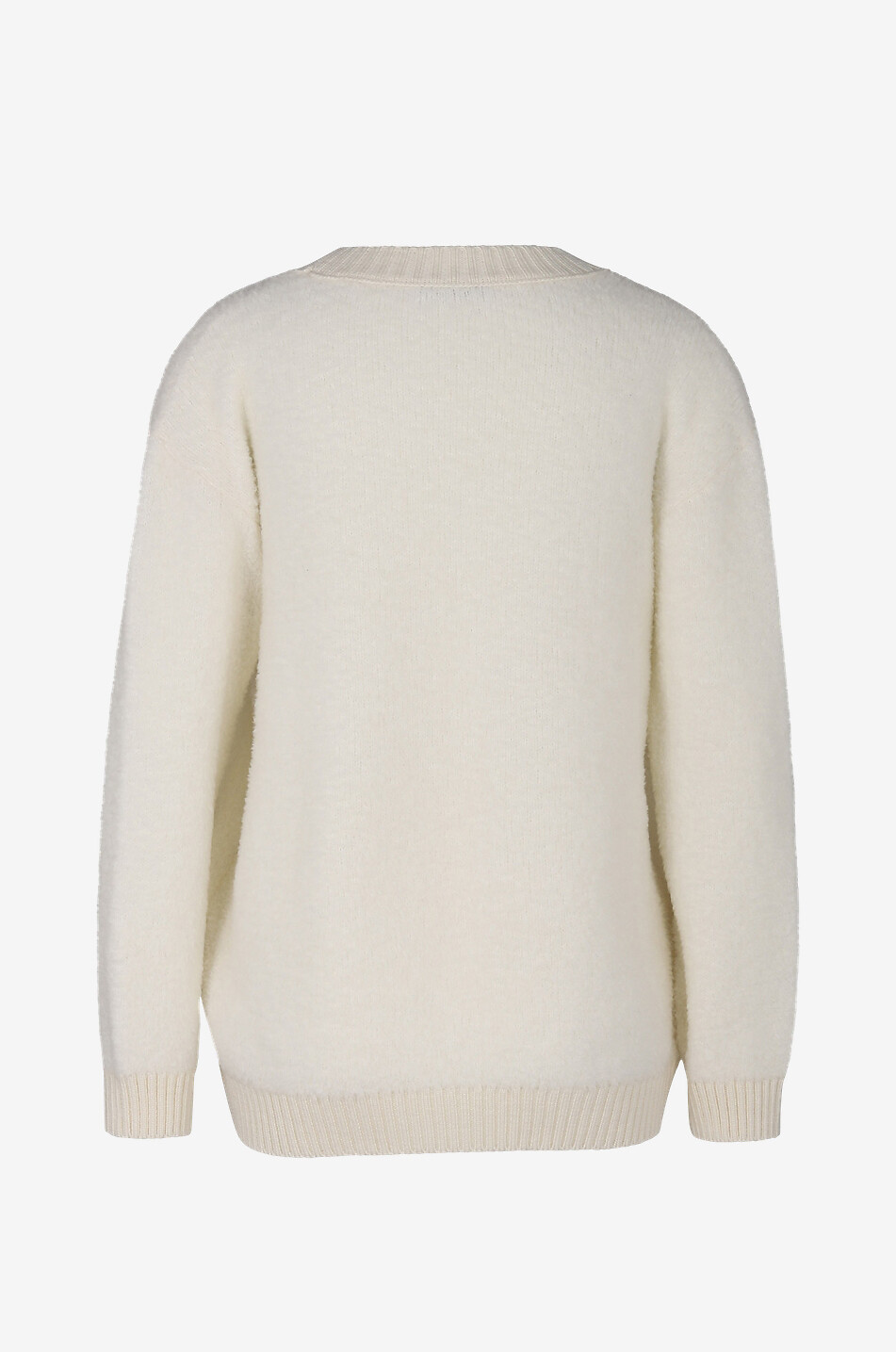 Pullover mit Rundhalsausschnitt aus Wolle Structured Sensation