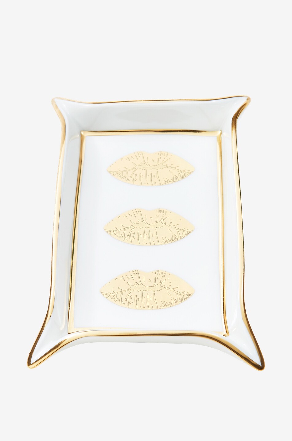 JONATHAN ADLER Aufbewahrungsschale aus Porzellan Lips Haus WEISS 2