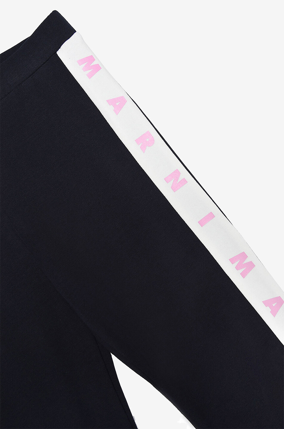 MARNI Legging fille en jersey à bandes logo Fille BLEU 3