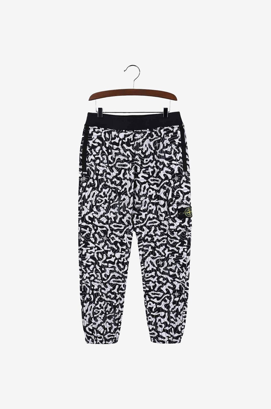 STONE ISLAND JUNIOR Cargo-Jogginghose für Jungen mit Camo-Motiv 61820 Junge SCHWARZ 1