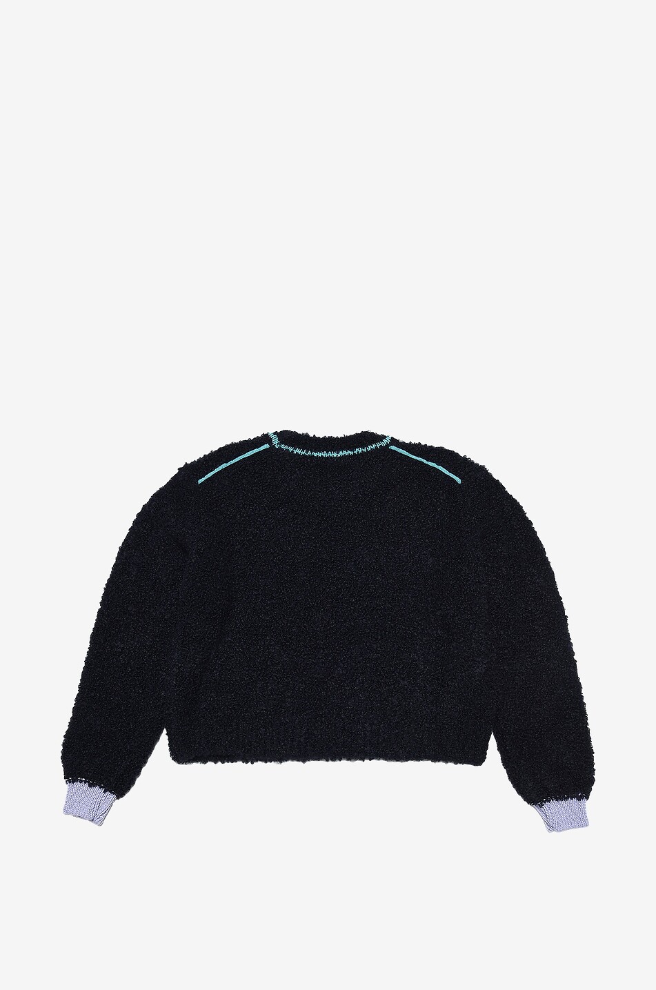 MARNI Marni embroidered cropped girl's jumper Girl BLUE 2