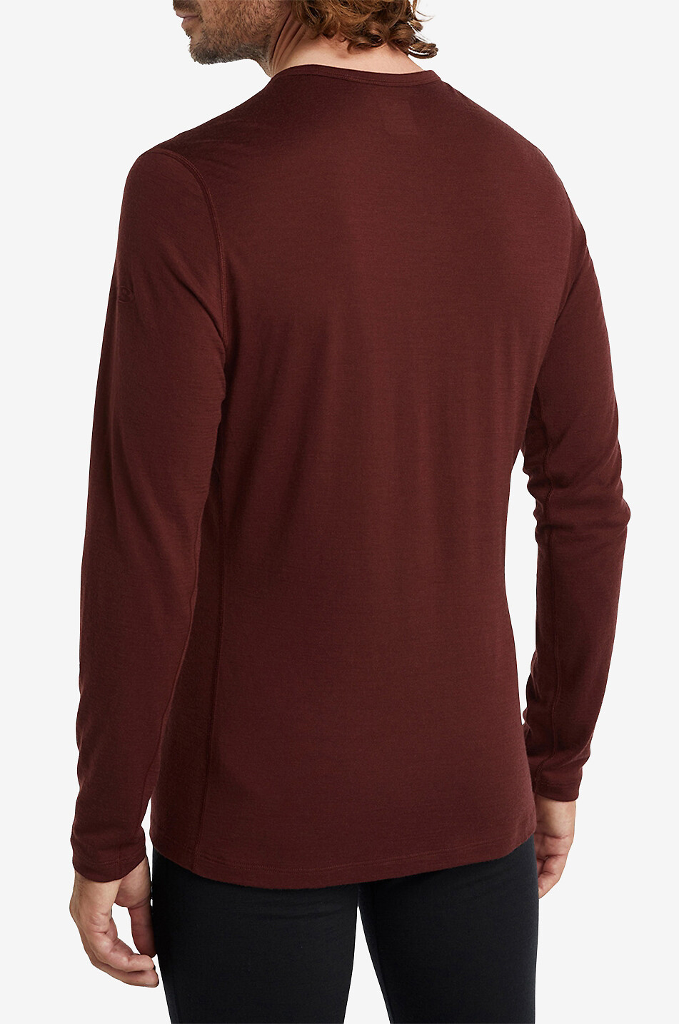 ICE BREAKER 200 Oasis thermic merino wool top Men BROWN 2