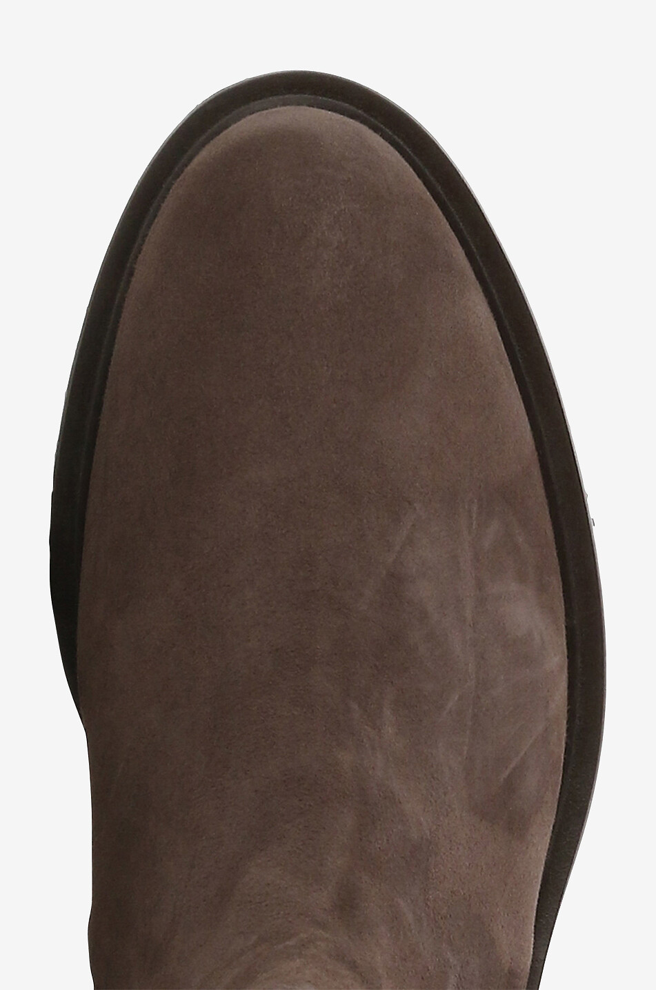 BONGENIE Flache Stiefeletten aus Wildleder Damen DUNKELBRAUN 5