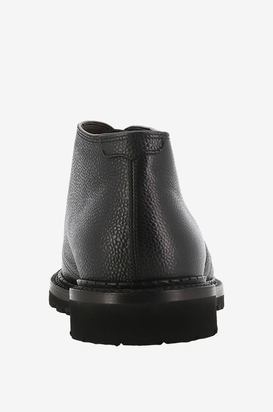 BARRETT Grained leather lined high-rise lace-up shoes Men BLACK 4