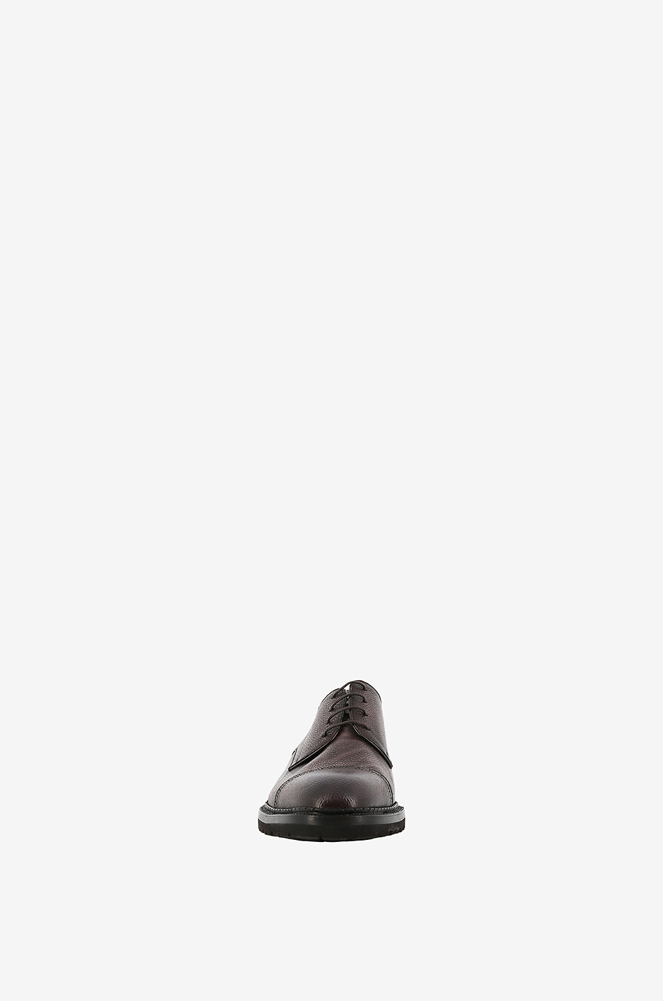 BARRETT Derbies en cuir grainé délavé Homme MARRON FONCÉ 2
