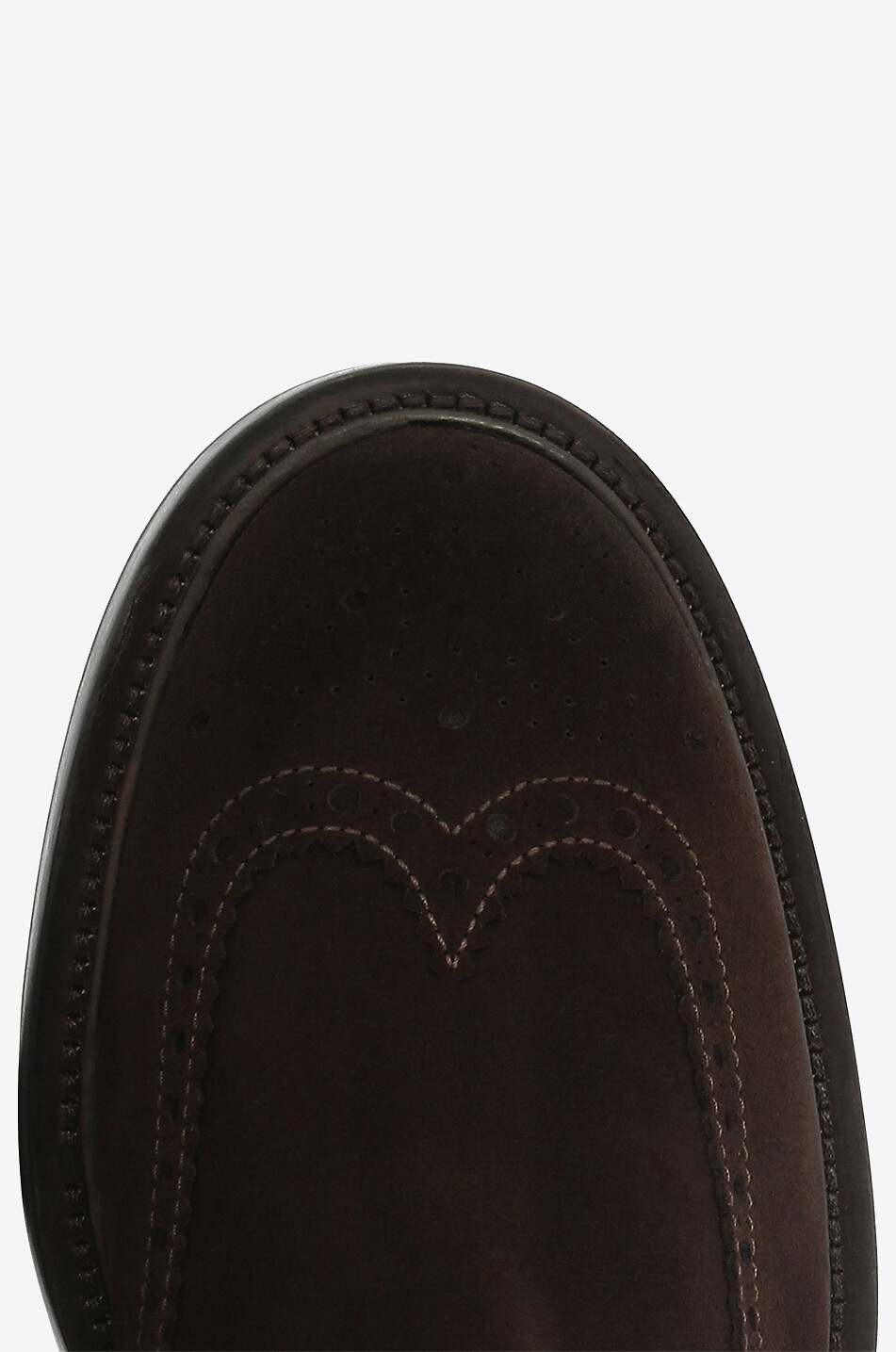 Bottines chelsea en daim perforé