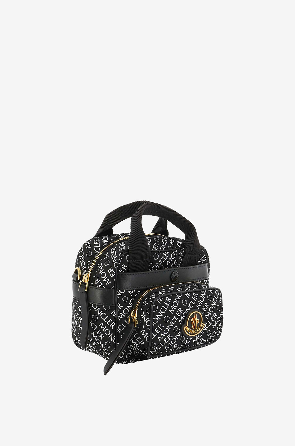 MONCLER Kilia logo printed nylon cross body bag Women BLACK 2