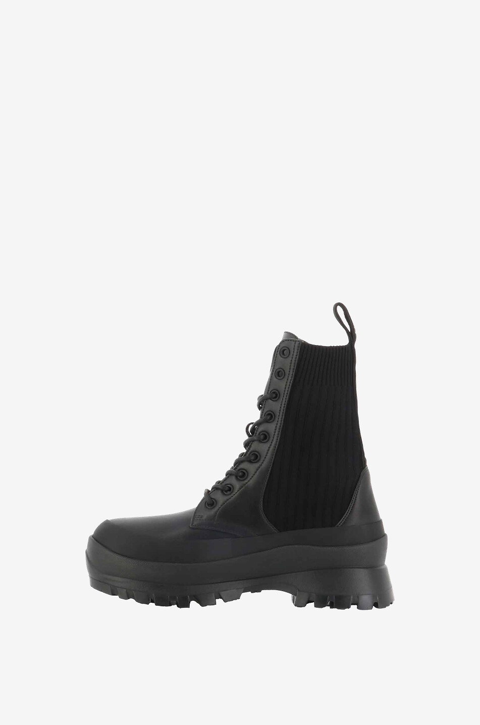 STELLA McCARTNEY Bottines à lacets en cuir synthétique et maille Trace Femme NOIR 4