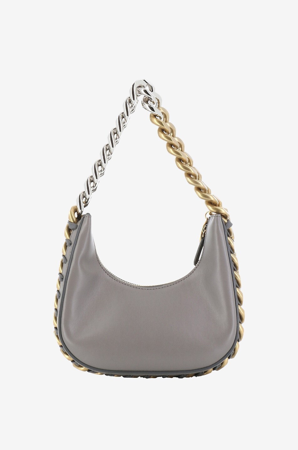 STELLA McCARTNEY Mini sac porté épaule en cuir synthétique Frayme Femme GRIS 3