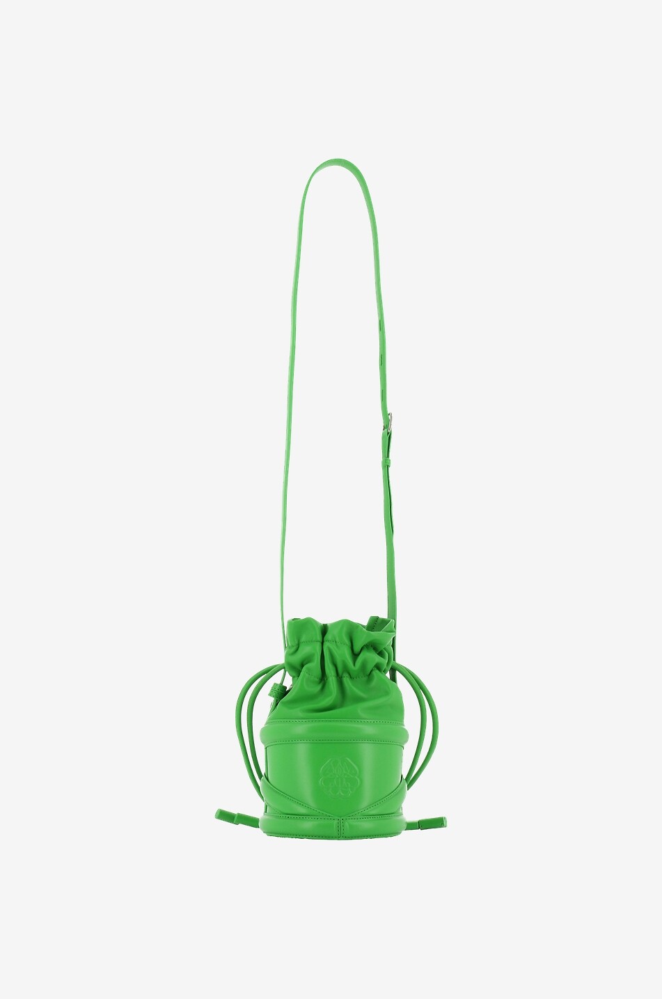 ALEXANDER McQUEEN The Soft Curve nappa leather bucket bag Women GREEN 3