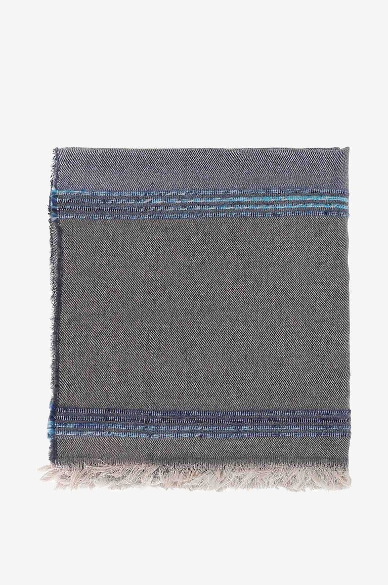 GAYNOR Estrada woven striped scarf Women BLUE 1
