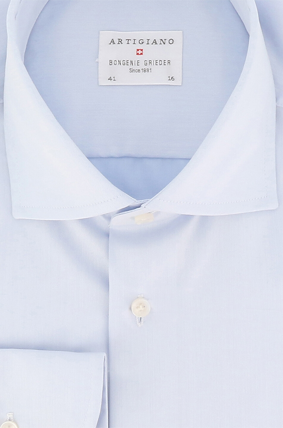 ARTIGIANO Chemise à manches longues en sergé Leonardo Homme BLEU CLAIR 2