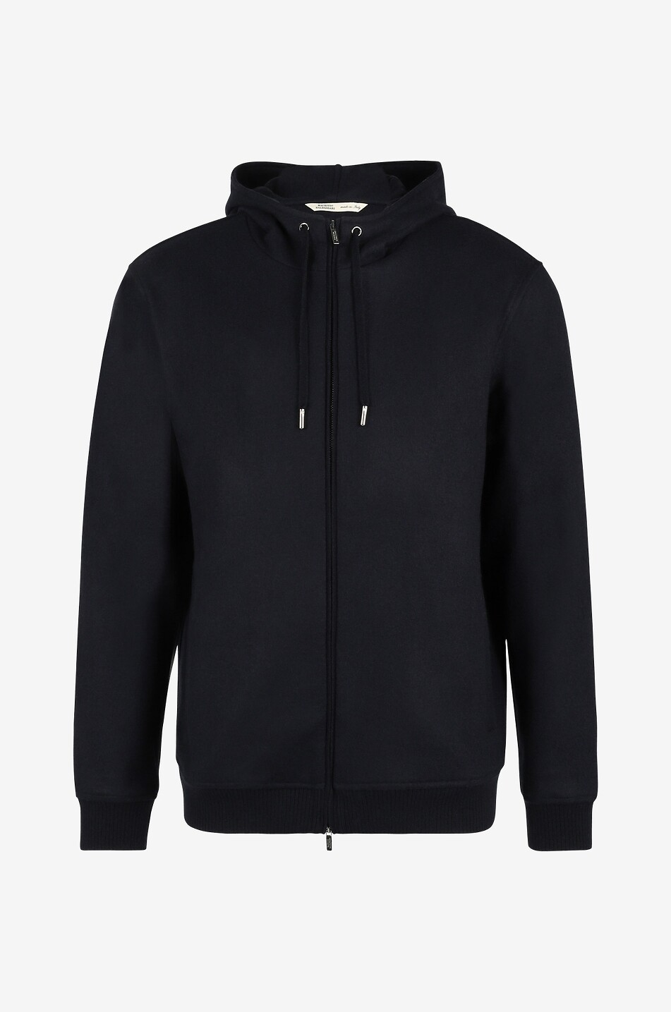 MAURIZIO BALDASSARI Cardigan zippé à capuche en cachemire Homme BLEU FONCE 1