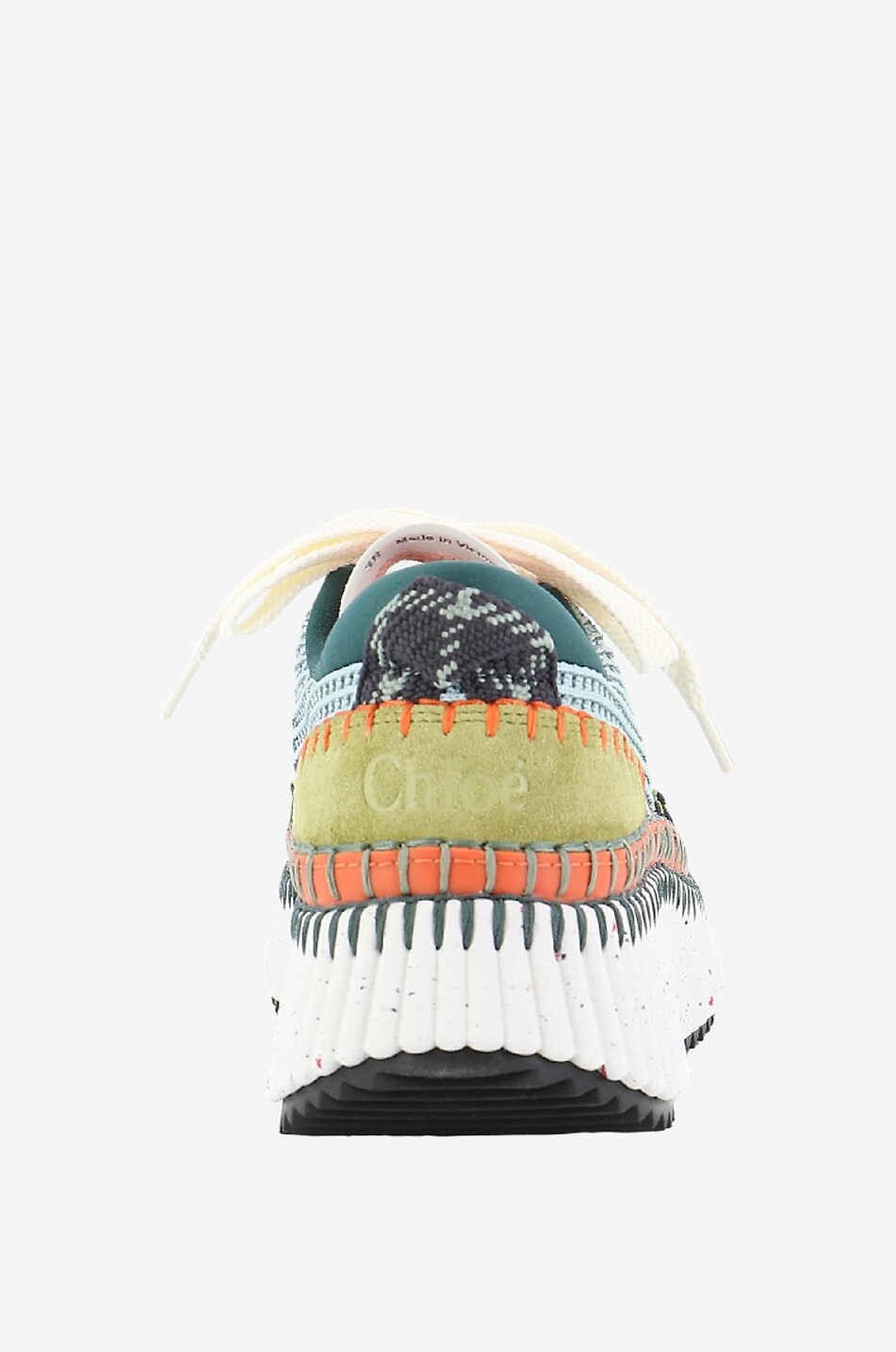 CHLOE Umweltfreundliche niedrige Sneakers aus Mesh Nama Damen GRÜN 4