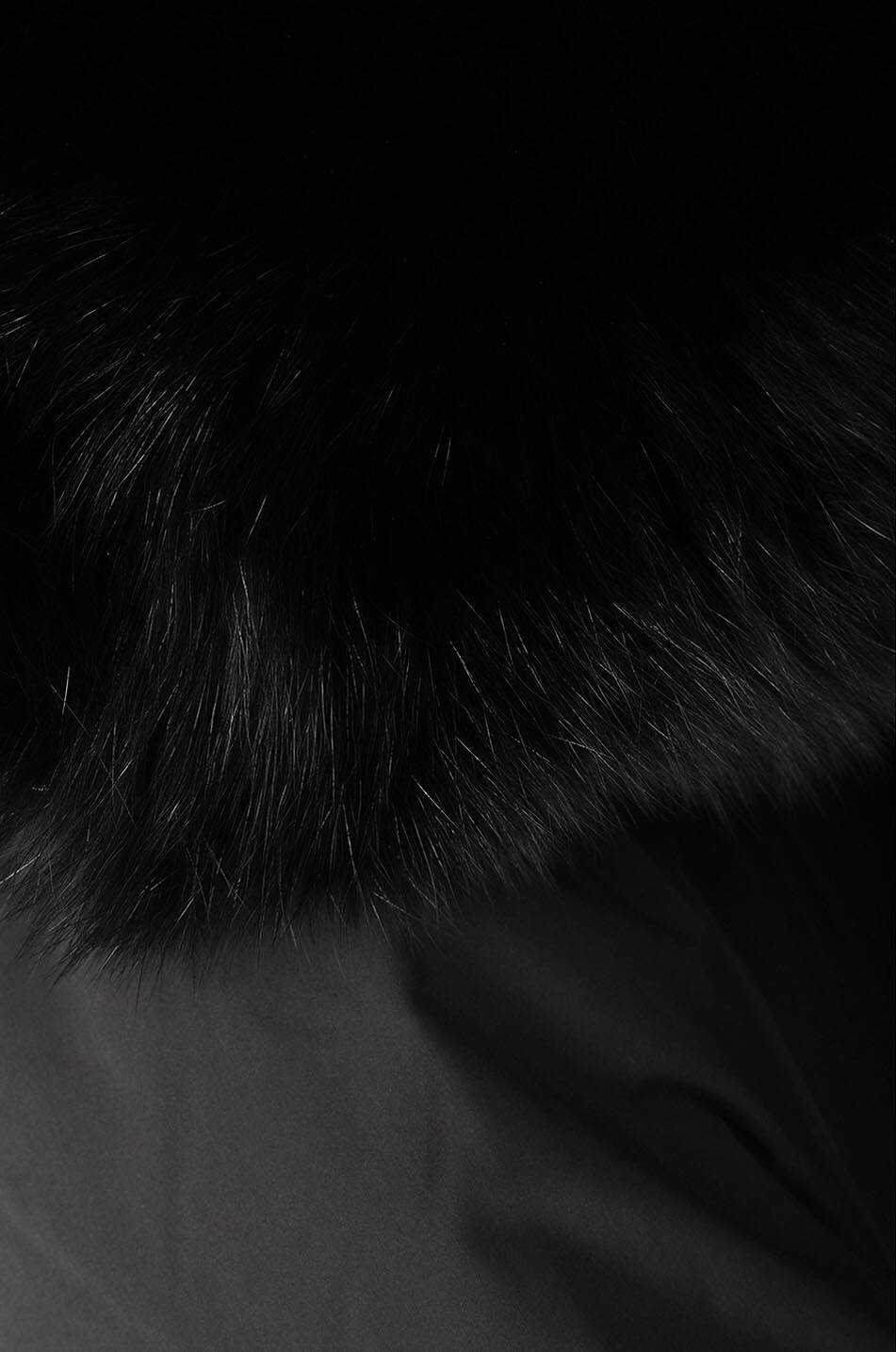 YVES SALOMON Fur trimmed down jacket and mittens Women BLACK 3