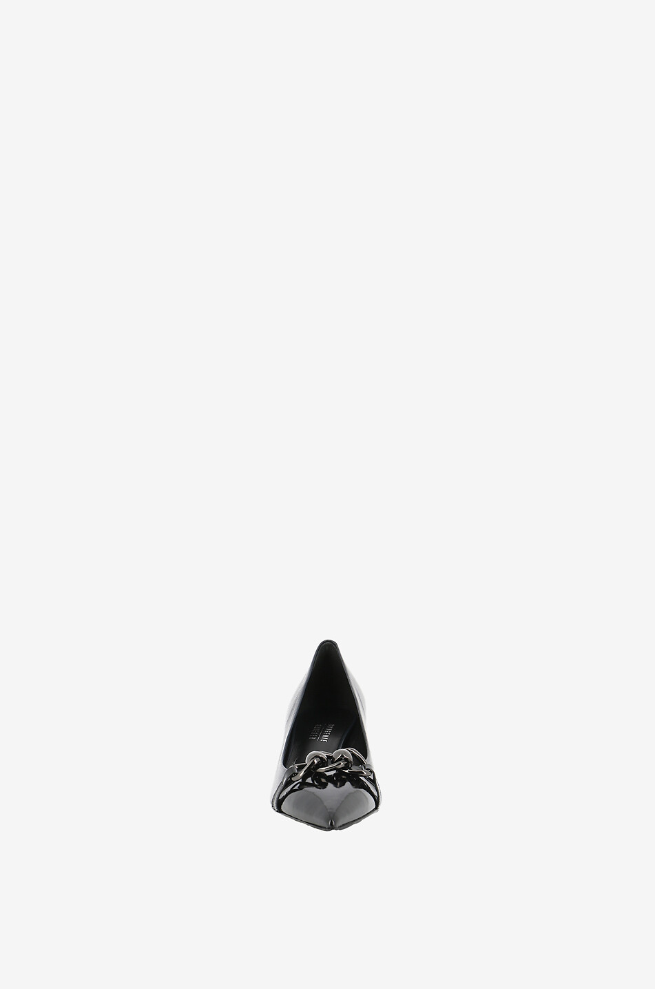 Ally 55 chain adorned smooth and patent leather pumps