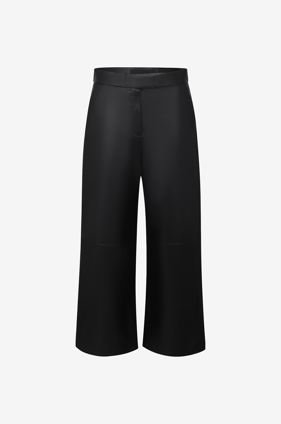 Pantalon large raccourci en cuir New Elon