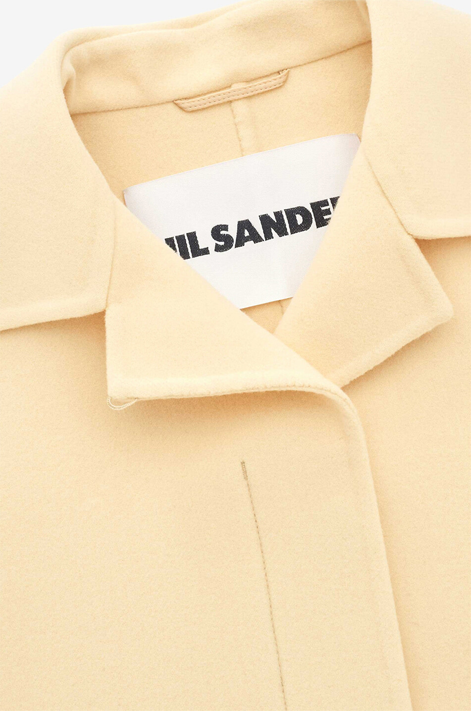 JIL SANDER Relaxed fit belted virgin wool coat Women Light beige 4