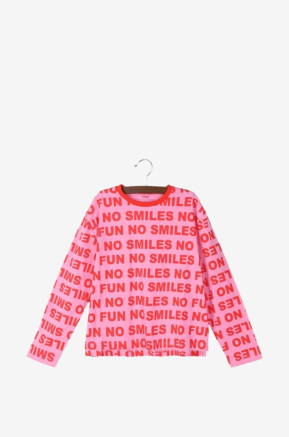 No Smiles No Fun long-sleeved girl's T-shirt