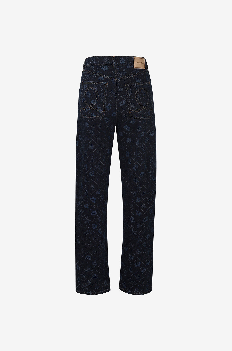 SEE BY CHLOE Keiljeans aus Bio-Baumwolle mit Print Stevie Damen DUNKELBLAU 2
