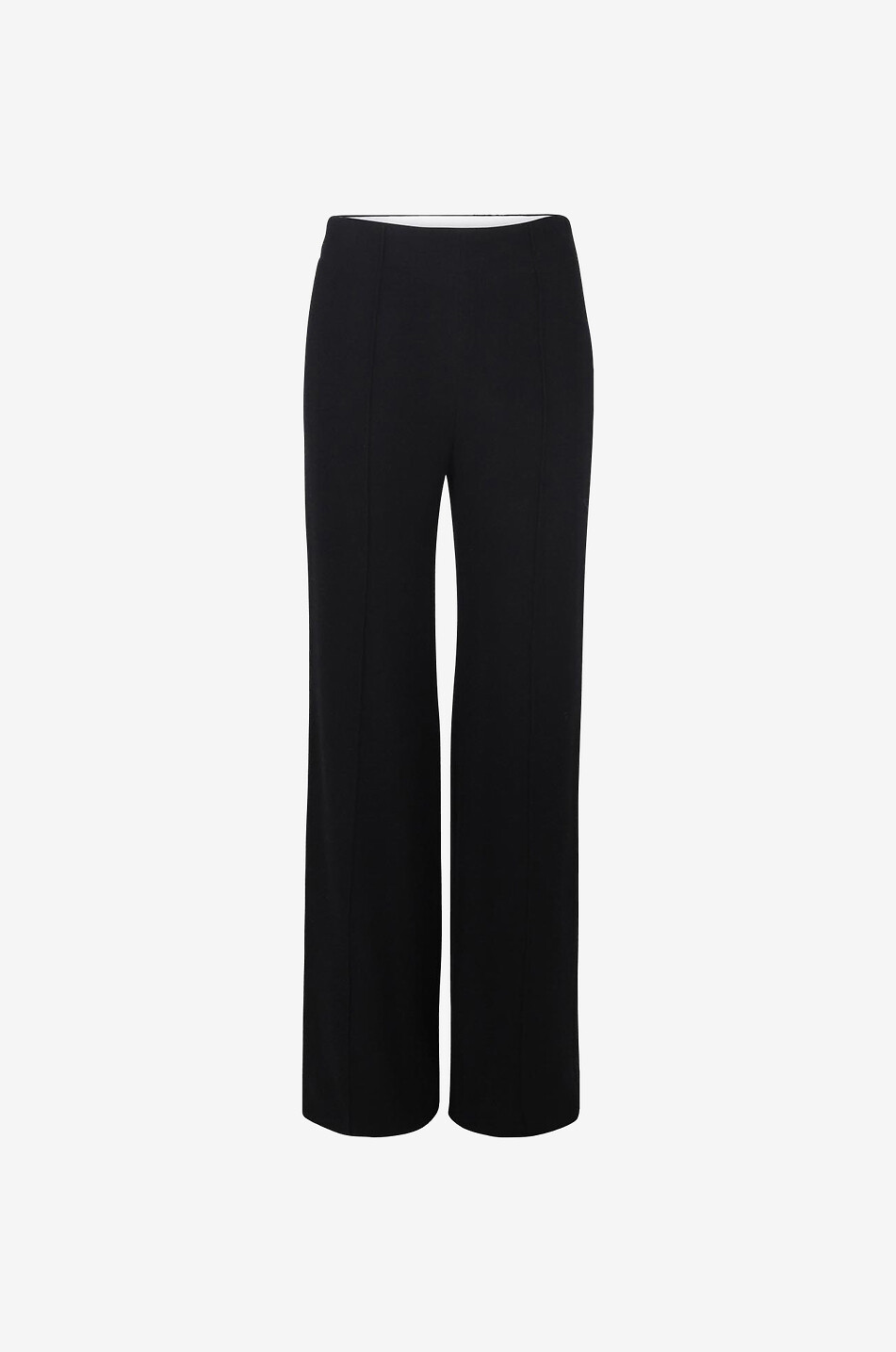 Recycled cashmere gauze high-rise wide-leg trousers