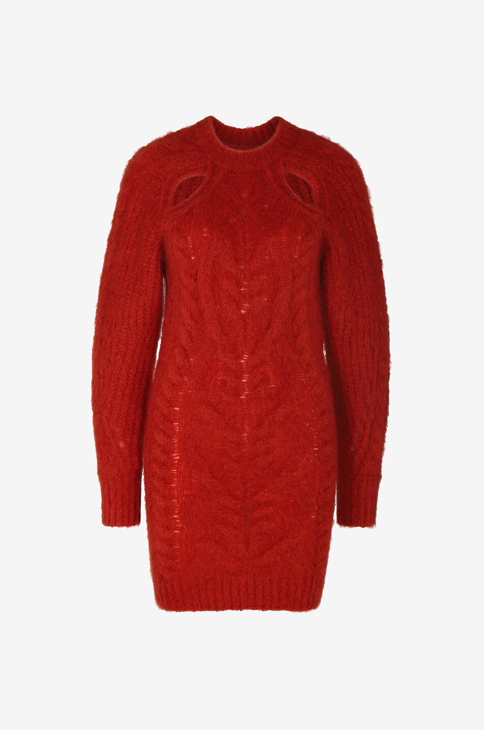 Robe pull torsadée en mohair Dalima