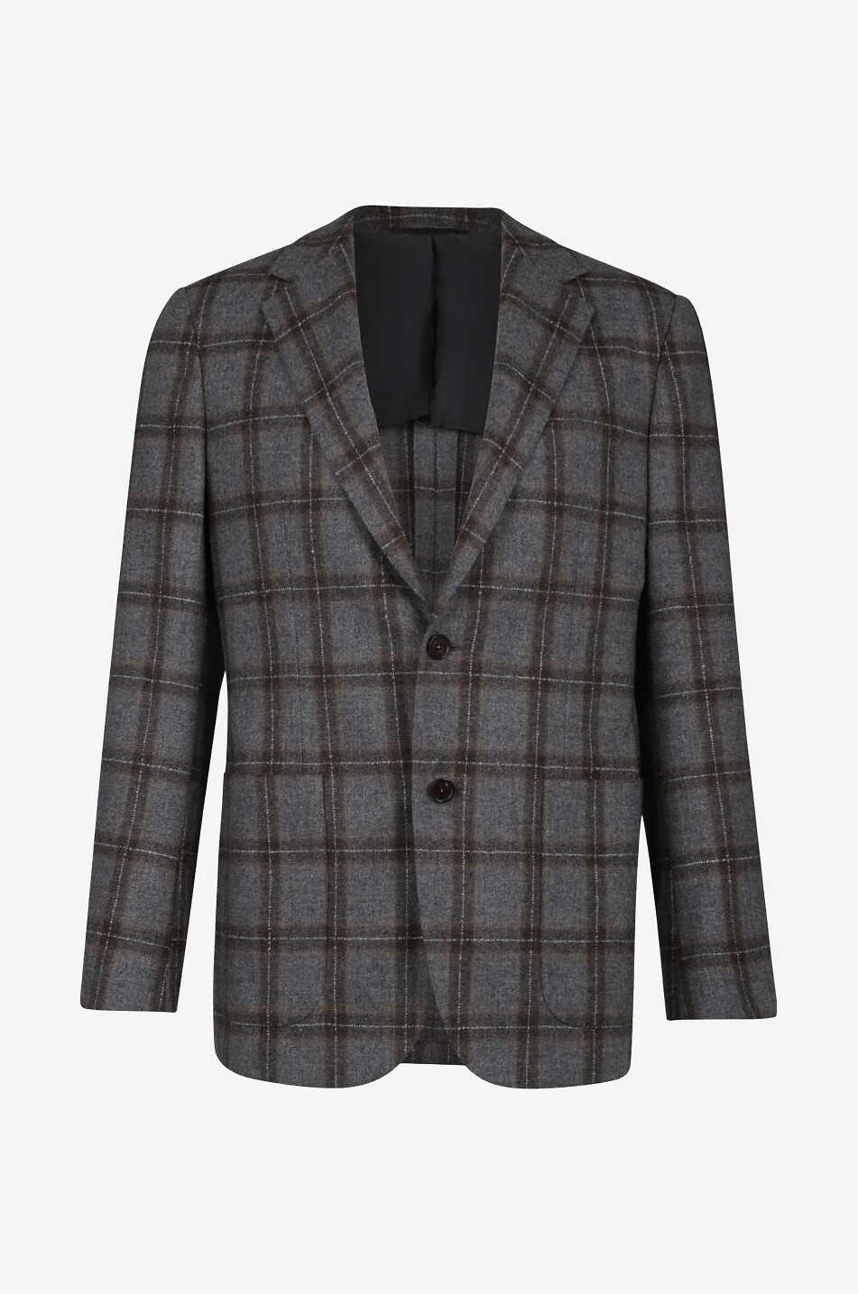 Karierter Blazer aus Wolle und Kaschmir Meda
