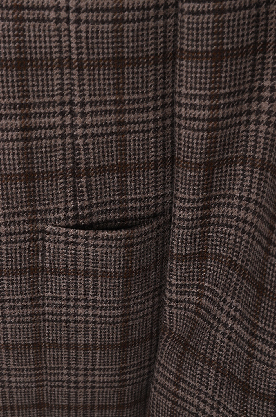 SANT'ANDREA Karierter Blazer aus Wolle und Kaschmir Meda Herren BRAUN 3